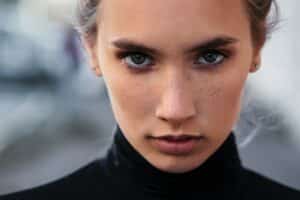 Black eyeshadow makeup