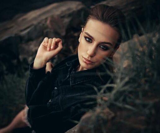 Black eyeshadow makeup